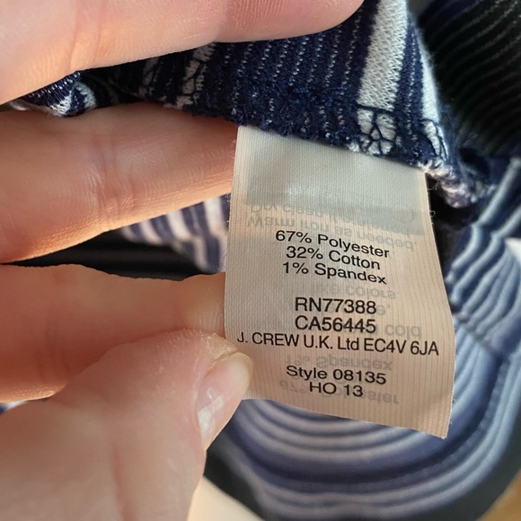 Madewell | EUC medium black, navy, and white striped 3/4 length sleeve top - Picture 5 of 6